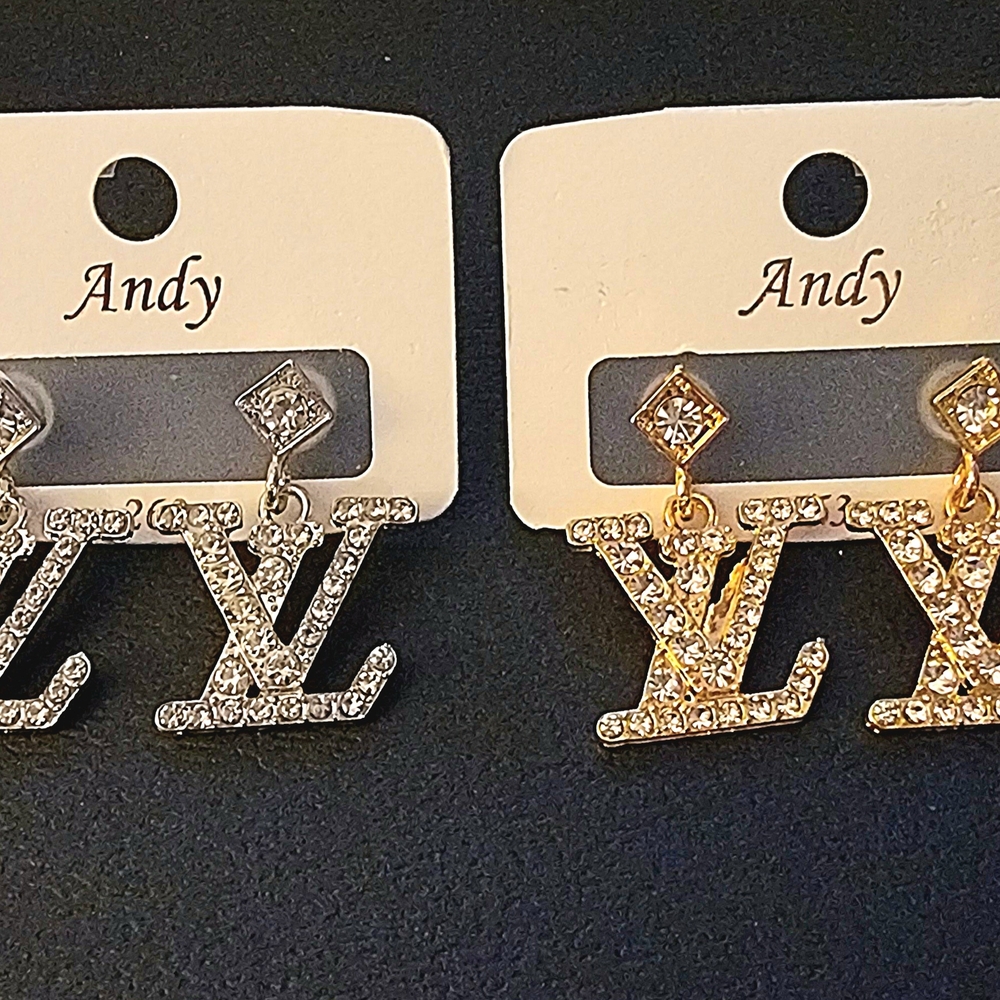 Gold Crystal Earrings